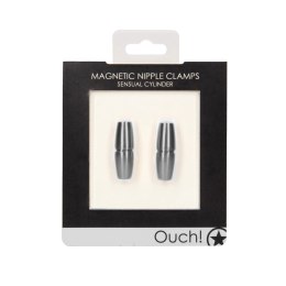 Magnetyczne zaciski na sutki Sensual Cylinder 2 Ouch! by shots