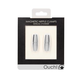 Magnetyczne zaciski na sutki Sensual Cylinder Ouch! by shots