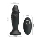 Mini penis korek analny wibrujący na pilota 12cm