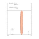 RealRock - Podwójne wygięte dildo - bardzo długie 46cm