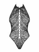 Erotyczne wycięte sex body czarne b119 s/m/l