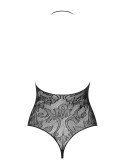 Erotyczne wycięte sex body czarne b119 s/m/l