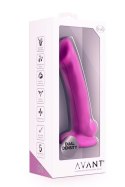 Gładkie silikonowe dildo z przyssawka 16,5 cm