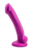 Gładkie silikonowe dildo z przyssawka 16,5 cm