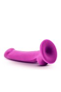 Gładkie silikonowe dildo z przyssawka 16,5 cm