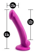 Gładkie silikonowe dildo z przyssawka 16,5 cm