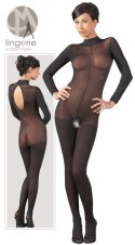 Catsuit bodystocking siateczka otwarty krok m/l