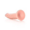 RealRock - Cienkie realistyczne dildo z przyssawką 15,5 cm