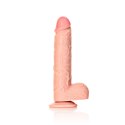 RealRock - Proste realistyczne dildo z jądrami i przyssawką 23 cm