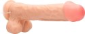 RealRock - Wibrujące realistyczne dildo z jądrami - z pilotem 28 cm