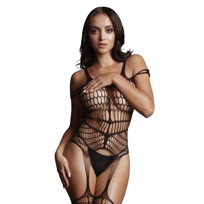 Le desir - Bodystocking do pończoch z nieprzezroczystą podszewką S-XL