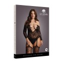 Le desir - Koronkowe bodystocking z dużym dekoltem Plus Size