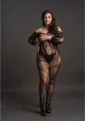 Le desir - Koronkowe bodystocking z otwartym kroczem Plus Size