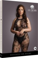 Le desire - Bodystocking z otwartym kroczem Plus Size