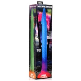 XR Brands - Silikonowe dildo swiecące w ciemności - Makara