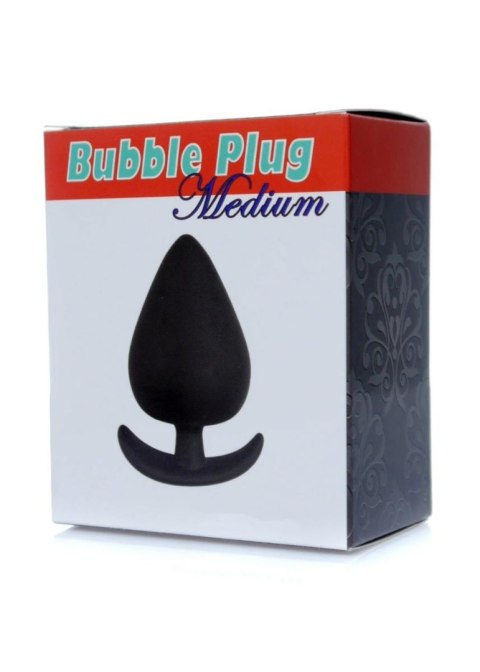 Gładka czarna zatyczka analna korek sex plug 8cm