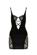 Bielizna-VICTORIA CHEMISE black L/XL - Casmir