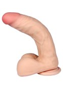 Dildo z kręgosłupem członek penis z jądrami 23cm