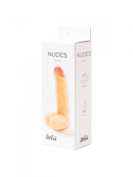 Naturalne dildo członek z jądrami przyssawka 17cm