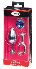 MALESATION Alu-Plug with handle & crystal large, chrome