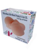 Masturbator realistyczny 2 otwory wibracje 3kg xl