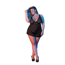 Magic Silk - Babydoll z otwartymi plecami - plus size