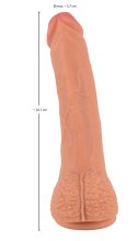 Realistixxx - Naturalne Dildo Z Żyłami Żołędziem I Jądrami 24.7cm