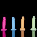 Addiction - Zestaw 4 Silikonowych Dildo Świecących W Ciemności Silly Willy