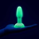 B-Vibe - ASStronaut Glow-in-the-Dark Zestaw z korkiem analnym - zielony