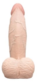 B-Vibe - Realistyczne Dildo Z Jądrami I Przyssawką Slipskin 15,4 cm Girthy Cielisty