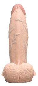 B-Vibe - Realistyczne Dildo Z Jądrami I Przyssawką Slipskin 17,8 cm Girthy Cielisty