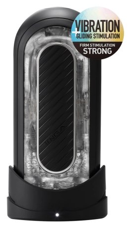 Tenga - Masturbator Wielokrotnego Użytku Czarny Flip Zero Gravity Black Electr