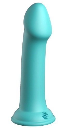 Dillio Platinum - Klasyczne Dildo Z Widocznym Żołędziem Big Hero 17,2 cm Turkusowe