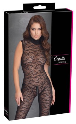 Cottelli LINGERIE - Seksowne Koronkowy Kombinezon Bez Rękawów Czarny XL