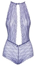 Kissable - Seksowne Body W Stylu Figi Z Delikatnej Koronki Fioletowe L/XL